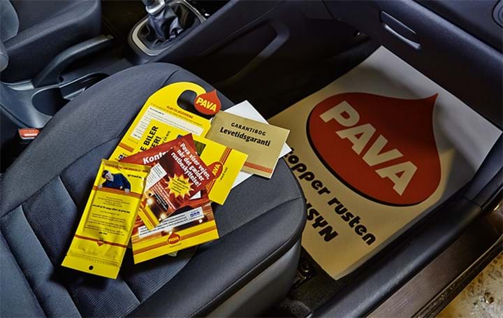 Bilen har været hos et PAVA Center